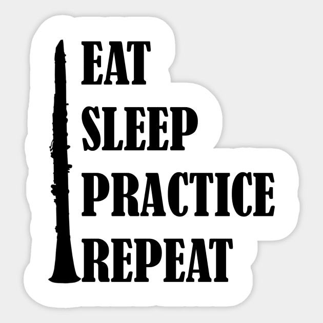 Eat Sleep Practice Repeat: Oboe Sticker by GeneticRambles